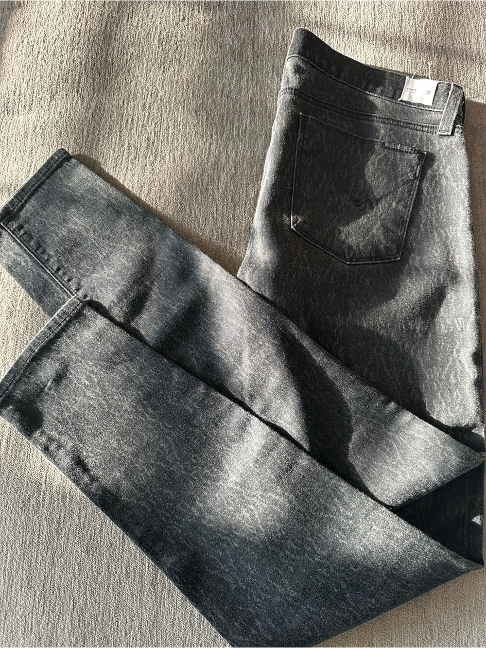 Hudson Jeans Men's Washed Black Skinny Jeans